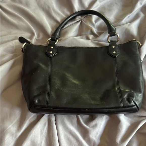 Coach Black Shoulder Bag with Silver Accents - Picture 4 of 4